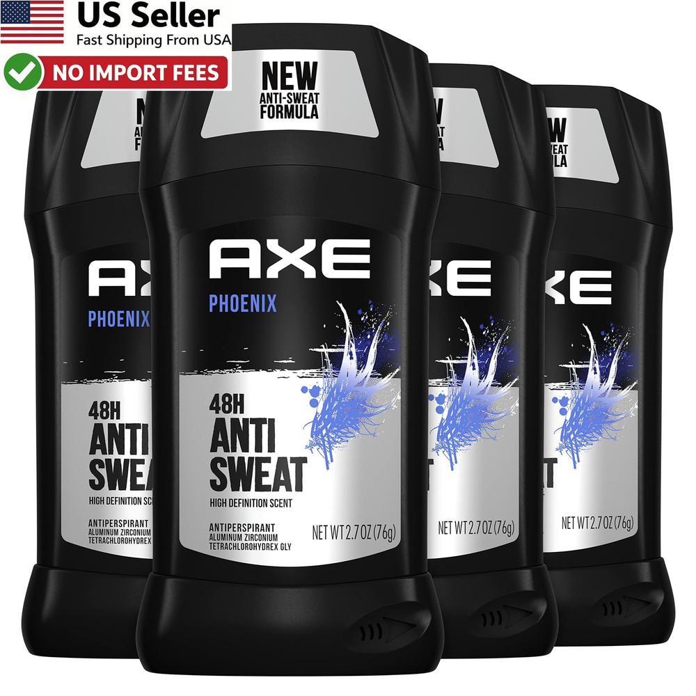 AXE Phoenix Deodorant Antiperspirant 4PK Mint & Rosemary 2.7oz Sticks FROM USA