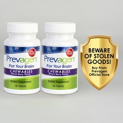 Prevagen Regular Strength 10mg Mixed Berry Chewables – 2 Pack (60-Day Supply)
