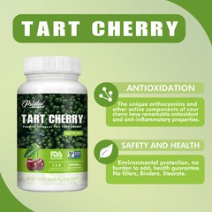 Tart Cherry 10500mg – Promote Healthy Brain Function and Support Heart Health