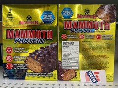 MAMMOTH Protein Bar Chocolate Peanut Butter Crunch 5 x 65 g