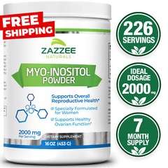 Pure Myo-Inositol Veggie Powder PCOS Fertility Vegan 16 Ounce 226 Servings USA