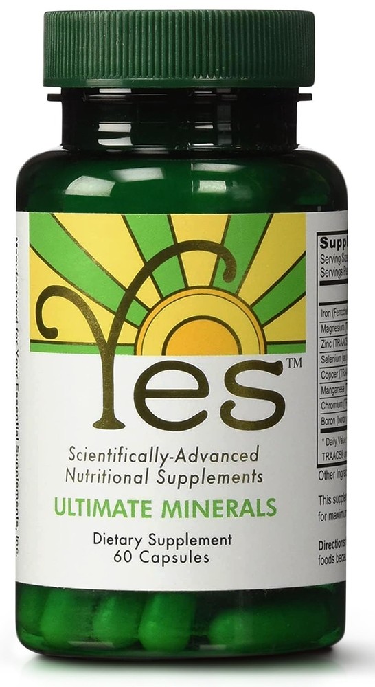 YES Chelated Magnesium & Zinc Multimineral Supplement – 60 Count (Pack of 1)