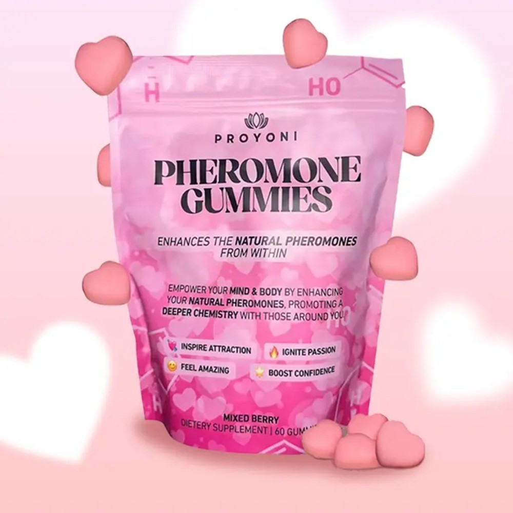 ProYoni Pheromone Gummies 60 Count, Mixed Berry Flavor Natural Pheromone Boost