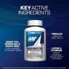 GAT SPORT Men’s Multi + Test, Premium Multivitamin Tablets 150 Count