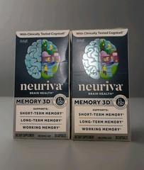 Lot Of 2 Neuriva Memory 3D Brain Health (30 Capsules) Exp 8/27 🔥NEW🔥