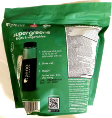 Zena Greens Organic Supergreens Fruits & Vegetables Powder 45 Packs EXP 03/2026