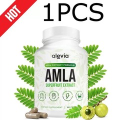 3x Alevia Organic Amla Capsules 1000mg Indian Gooseberry Antioxidant Supplement