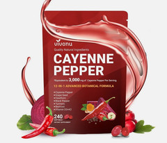 VivoNu Cayenne Pepper Softgels Supplement – 240 Capsules NEW FREE SHIP