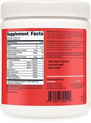 Ultra Clean Vegan BCAA Powder + Electrolytes (Tropical Fruit Punch | 6G) 2:1:…
