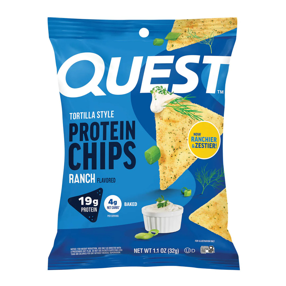 (PACK OF 14) Quest Nutrition Ranch Tortilla Style Protein Chips, 1.1 Ounce