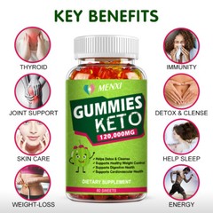 Weight Loss Keto Gummies 120,000Mg Fat and Carb Blocker Appetite Suppressant
