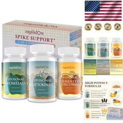 Support Trio: Liposomal Nattokinase, Bromelain & Curcumin – 60 Servings