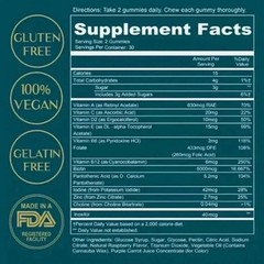 WEEM Hair Skin and Nails Gummies – Supports Healthy Hair – Vegan biotin Vitamins