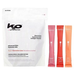 2 X k2o by Sprinter, Advanced Skin Hydration Mix, Variety Pack, 20 Sticks, 5.63