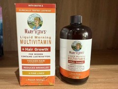 Ruth’s Mary Liquid Morning Multivitamin + Hair Growth Peach Mango 15.22OZ