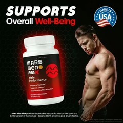 Mars Men Max Men’s Vitality & Performance Support Supplement 60caps | Pack of 2