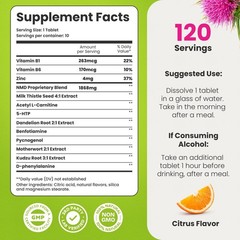 Nomoredrinks anti Alcohol Craving Supplement | Liver Detox & Combat Cravings | E