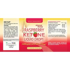 Raspberry Ketone Weight Management & Guarana Seed Metabolism Support Supplement