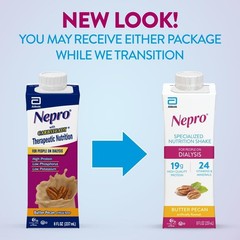 Nepro Nutrition Shake for People on Dialysis, 19g Protein, 420 Calories, Butt…