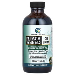 2 X Amazing Herbs, Black Seed� Oil Blend with Pumpkin Seed Oil, 8 fl oz (240 ml