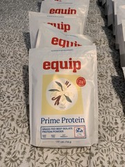 Equip Foods Prime Vanilla Protein Powder Clean, Grass Fed Beef Protein Powder