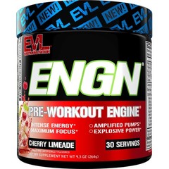 Evlution EVL Intense Pre Workout with 9.1 Ounce (Pack of 1), Cherry Limeade