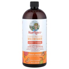 2 X MaryRuth’s, Liquid Morning Multivitamin + Hair Growth, Peach Mango, 30 fl o