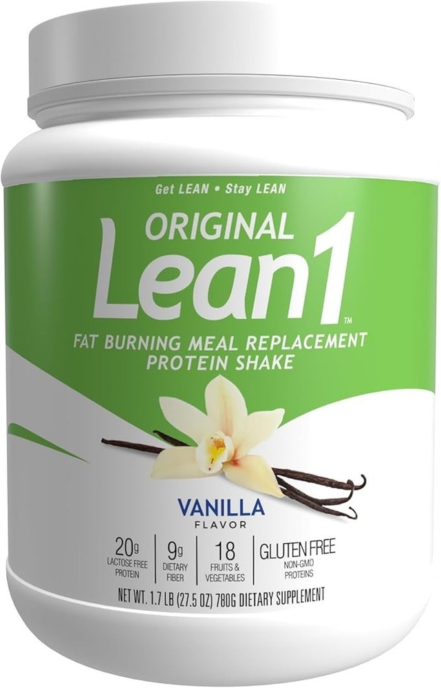 Original Lean1, Meal Replacement Shake, Vanilla Flavor 1.7 pound