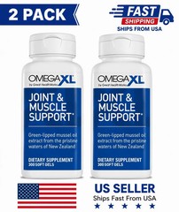 2 Pack Of Omega XL 300 Capsules-Green Lipped Mussel Joint & Muscle Relief