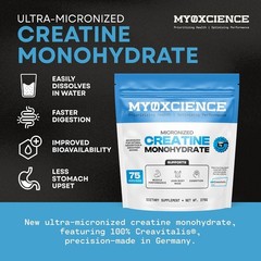 MYOXCIENCE Micronized Creatine | with 100% Creavitalis—The World’s Purest Mic…