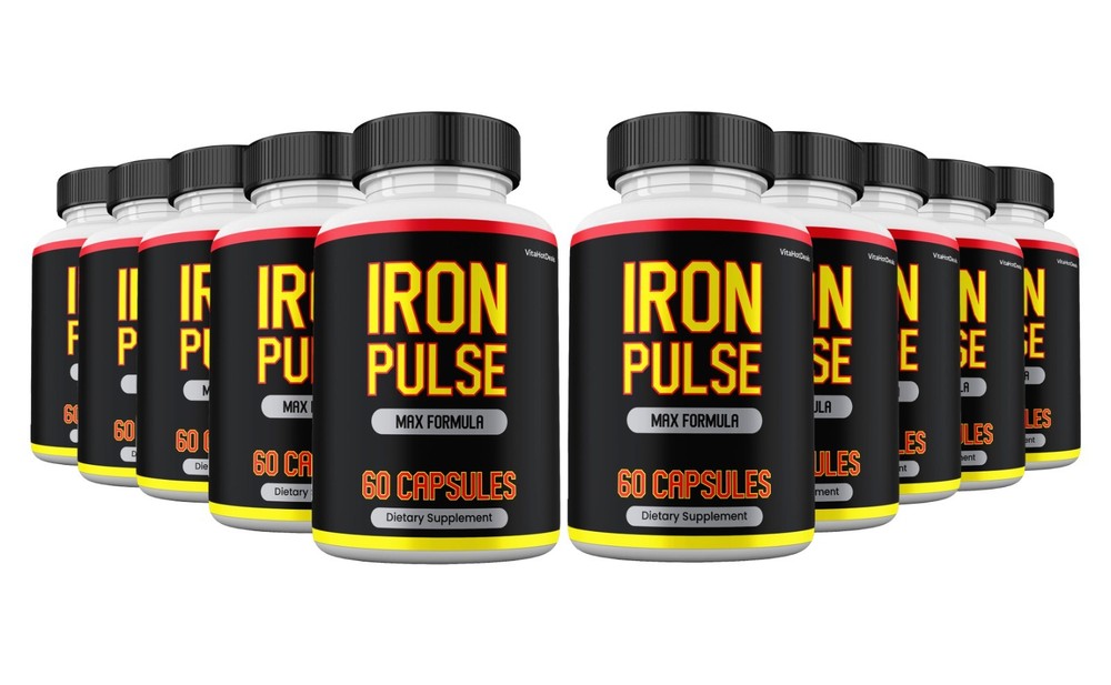 Iron Pulse Supplemement, Max Strength Formula, IronPulse Capsules (10 pack)