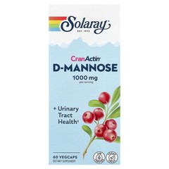 2 X Solaray, CranActin� D-Mannose, 60 VegCaps