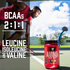 Amino X Muscle Recovery Powder – Keto-Friendly BCAAs, Grape Flavor, 30 Servings