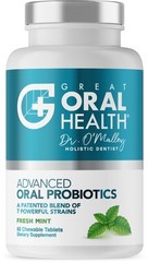 Oral Probiotics Chewable Tablets BLIS K12 M18 60ct Bad Breath