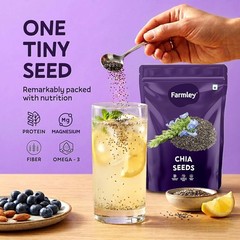 Farmley Chia Seeds 200g I Seeds for Eating | For Weight Management (Pack of 1)