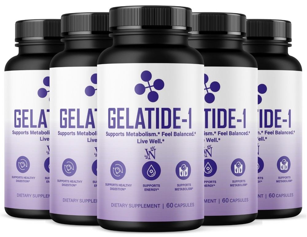 Gelatide-1 Capsules Official Gelatide1 Supplement Pills Maximum Strength (300CT)