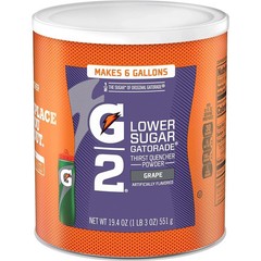 Gatorade G2 Low Sugar Thirst Quencher Sports Powder Grape 19.4oz 1 NEW Can