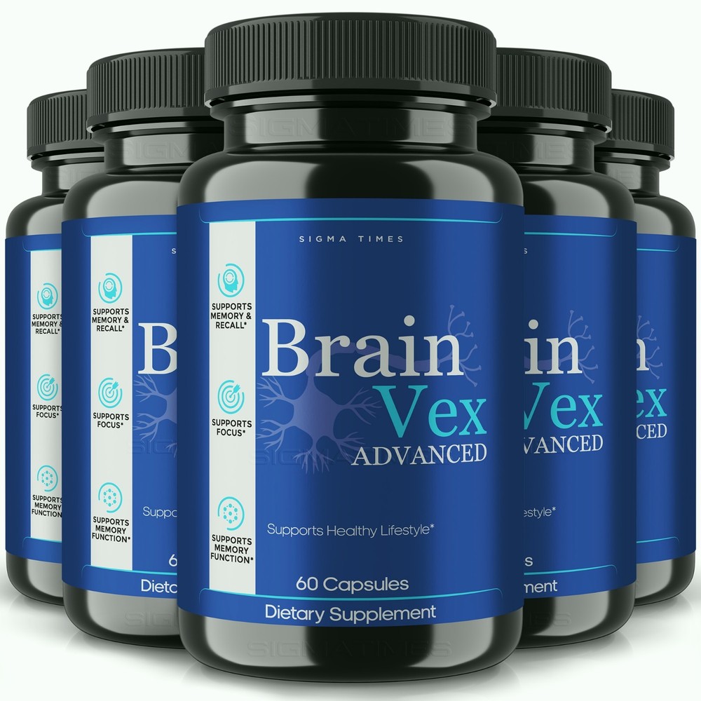 Brain Vex Advanced, BrainVex Advanced Formula for Memory & Brain Health -5PK