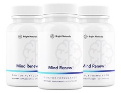 Bright Naturals Mind Renew Brain Supplements For Memory and Focus 3 Pack