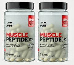 2Pack MuscleTech Muscle Peptide 185 2000mg 84 Capsules Fitness Supplement