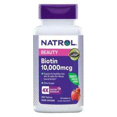 Natrol Biotin 10,000 Mcg. Fast Dissolve Tablets, 250 Count