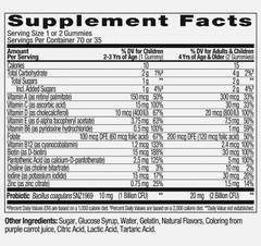 OLLY Kids Multivitamin Probiotic Gummies 70 Ct Berry Zinc Vitamins