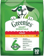 Greenies Smart Essentials Adult High Protein Dry Dog Food Real Chicken & Rice Re