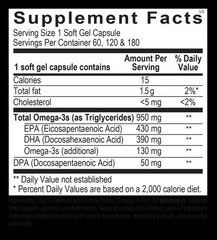 Orthomega 820 120 Soft Gel Capsules