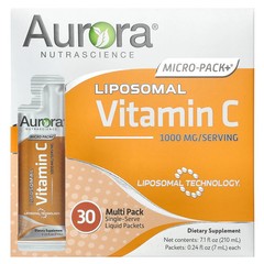 2 X Aurora Nutrascience, Micro-Pack+�, Liposomal Vitamin C, 30 Packets, 0.24 fl