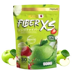2x MIKEO Fiber XS Green Apple 30 Sachets Prebiotic + Probiotic Sugar Free Detox
