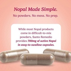 Natural 700 mg Nopal Cactus Capsules – Immediate Release Gluten-Free Supplement