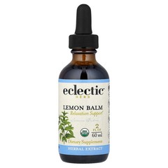 2 X Eclectic Herb, Lemon Balm Extract, Relaxation Support, 2 fl oz (60 ml)