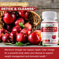 100% Pure APPLE CIDER VINEGAR ACV 3000mg PURE WEIGHT LOSS FAT BURNER Diet Pills