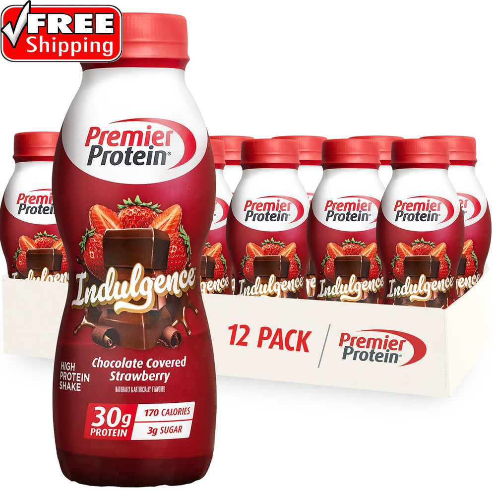 Shake INDULGENCE, Chocolate Covered Strawberry, 30G Protein, 170 Calories, 3G Su
